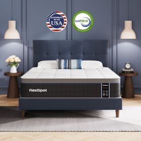 Full Size Mattress, 13 Inch Memory Foam Mattress Bed in A Box, Innerspring Hybrid Full Size Mattress for Pressure Relief, Motion Isolation,